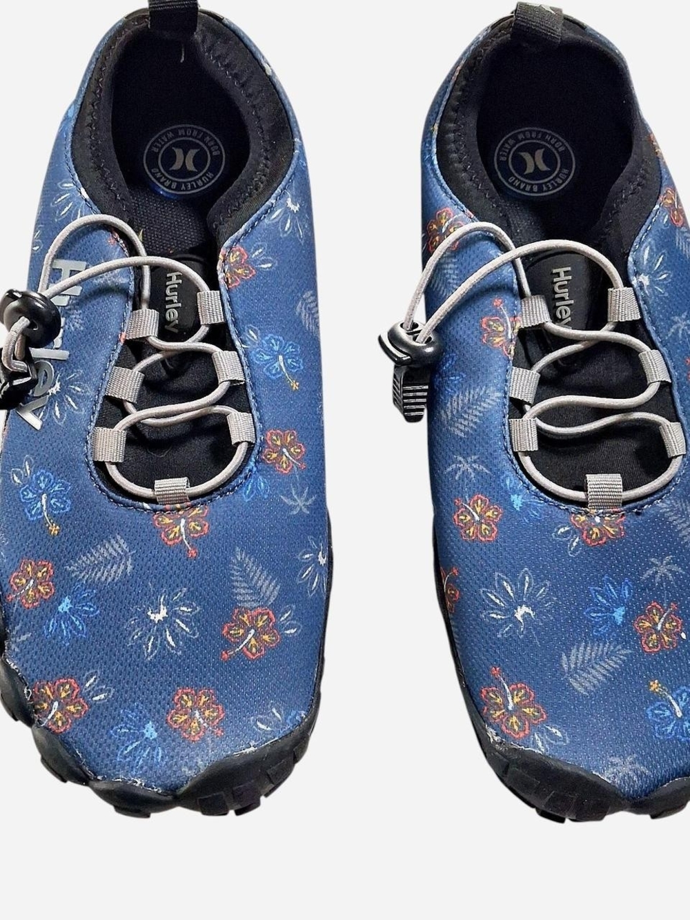 Hurley Navy Blue Floral Athletic Water Shoes